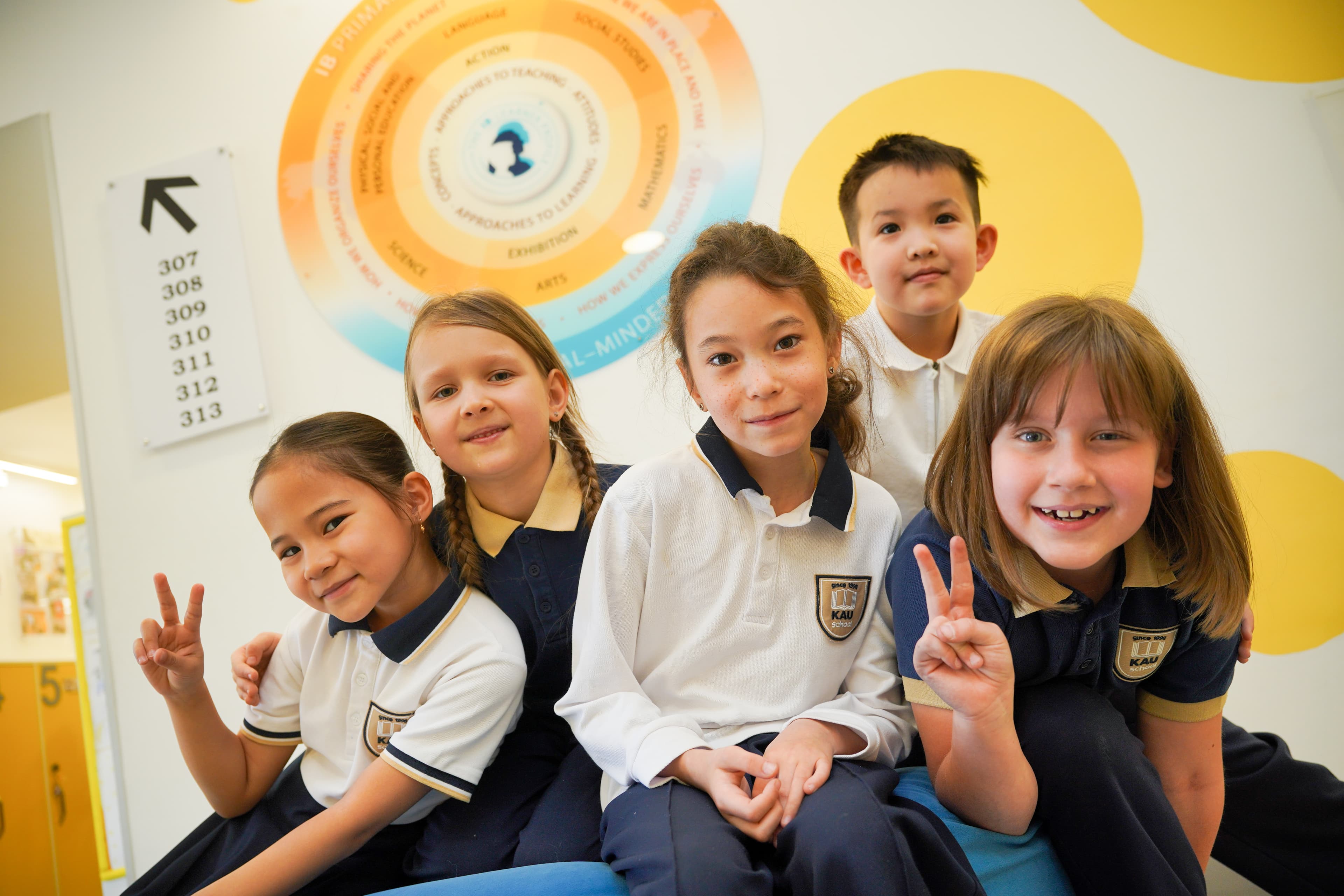 Students of Kazakh American International School